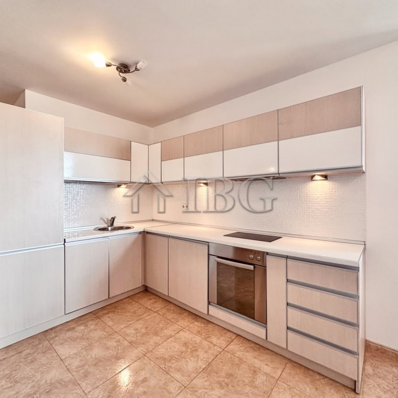 Bright 2-bedroom apartment with sea and pool views in Sveti Vlas, Bulgaria.