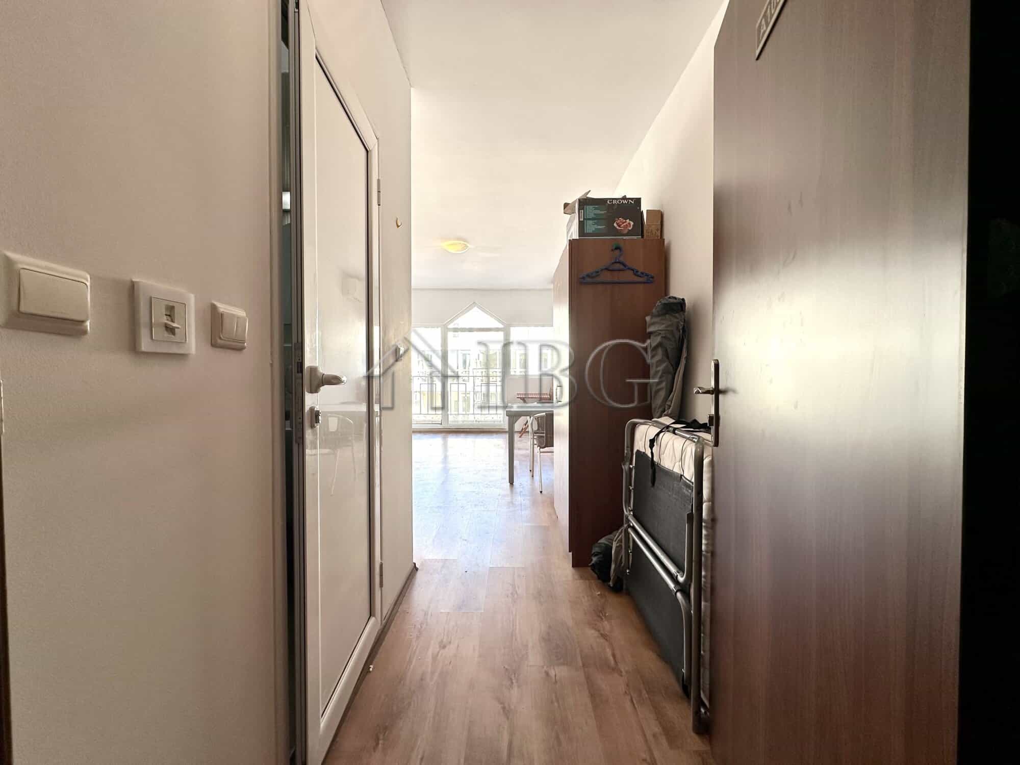 Bright studio apartment with balcony in Gerber 4, Sunny Beach, Bulgaria.