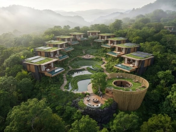 Stunning cloud forest land for sale in Cerro Punta, Panama with eco-friendly villas and scenic views.