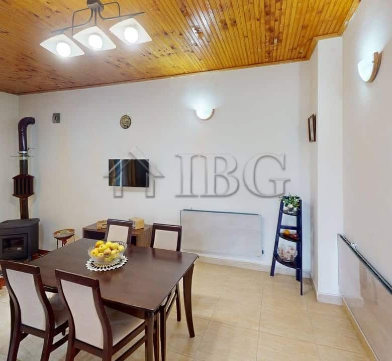 Interior view of a two-storey house in a gated complex in Poroy Village.