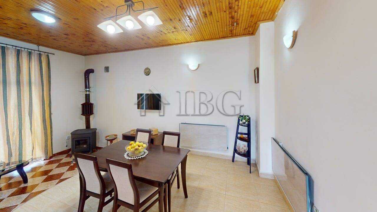 Interior view of a two-storey house in a gated complex in Poroy Village.