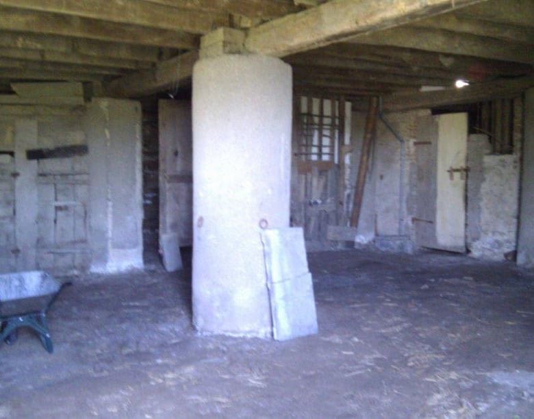 Spacious interior of a renovation project with 8 apartments in Oradour Sur Vayres, Limousin, France,.