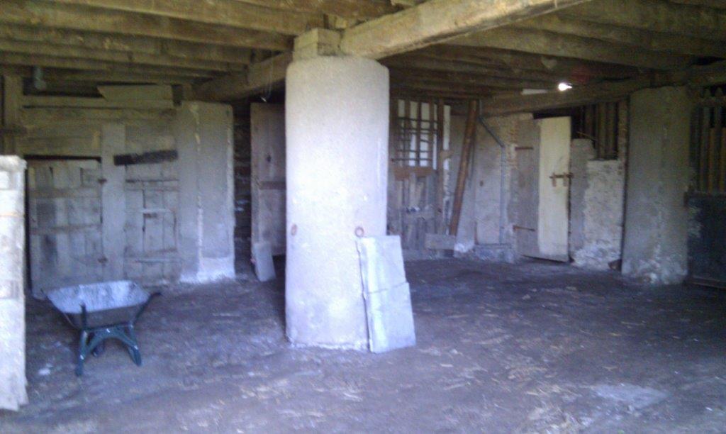 Spacious interior of a renovation project with 8 apartments in Oradour Sur Vayres, Limousin, France,.