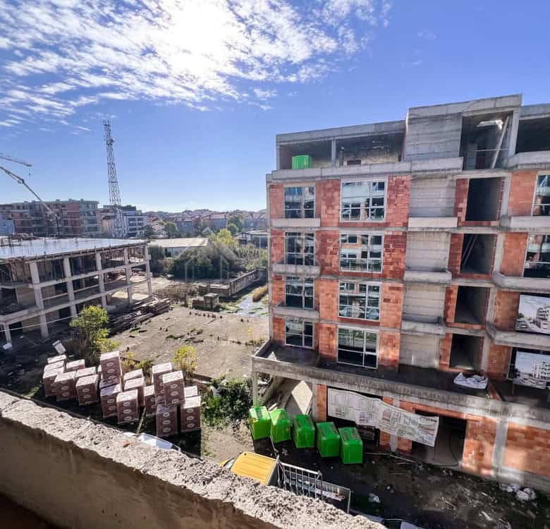 New residential building in Pomorie with ongoing construction and visible scaffolding.