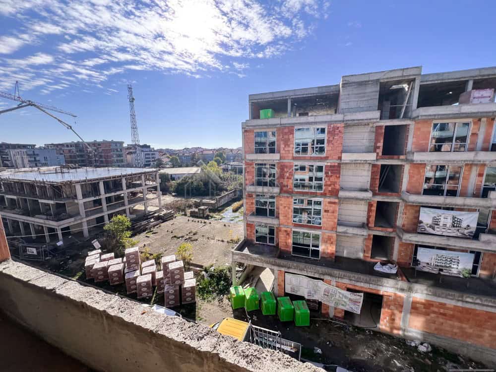 New residential building in Pomorie with ongoing construction and visible scaffolding.