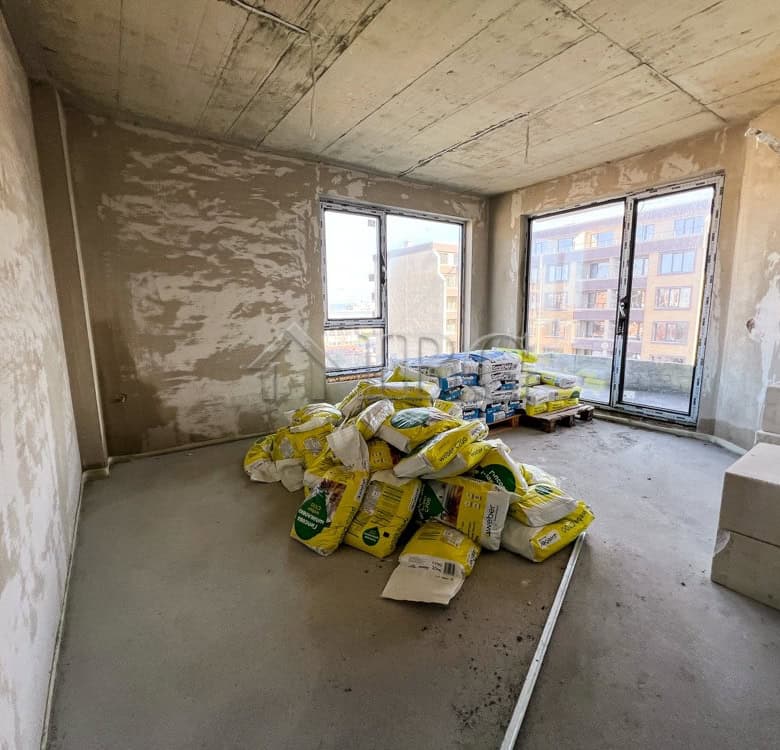 Spacious 1-bedroom apartment with lake view in Pomorie, part of a new residential building.
