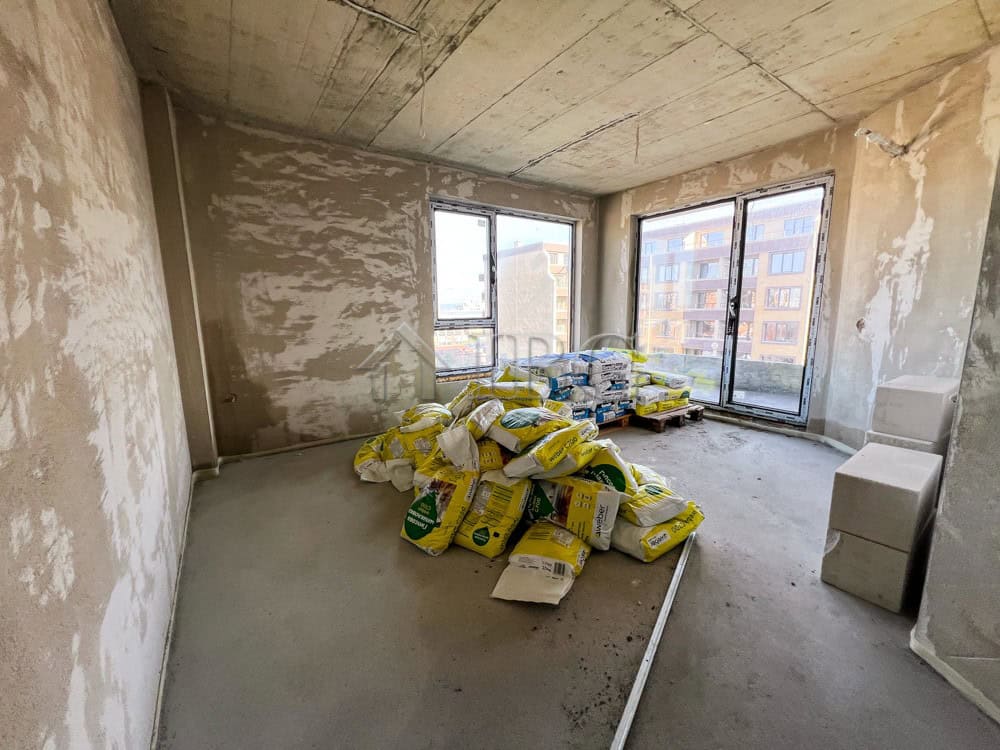 Spacious 1-bedroom apartment with lake view in Pomorie, part of a new residential building.