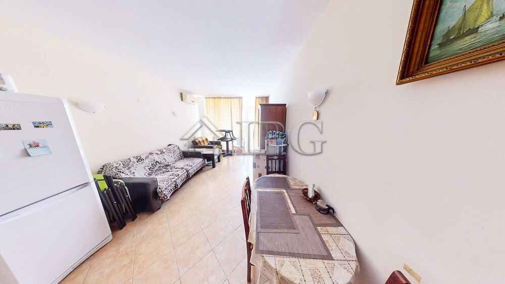 Bright 1-bedroom apartment for sale in Sunset Beach 2 complex, Sunny Beach. Modern living space with.