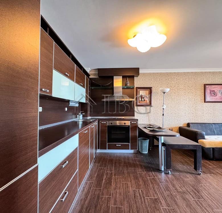 Modern 1-bedroom apartment with sea views in Sveti Vlas, Bulgaria.
