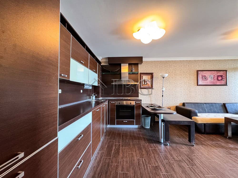 Modern 1-bedroom apartment with sea views in Sveti Vlas, Bulgaria.