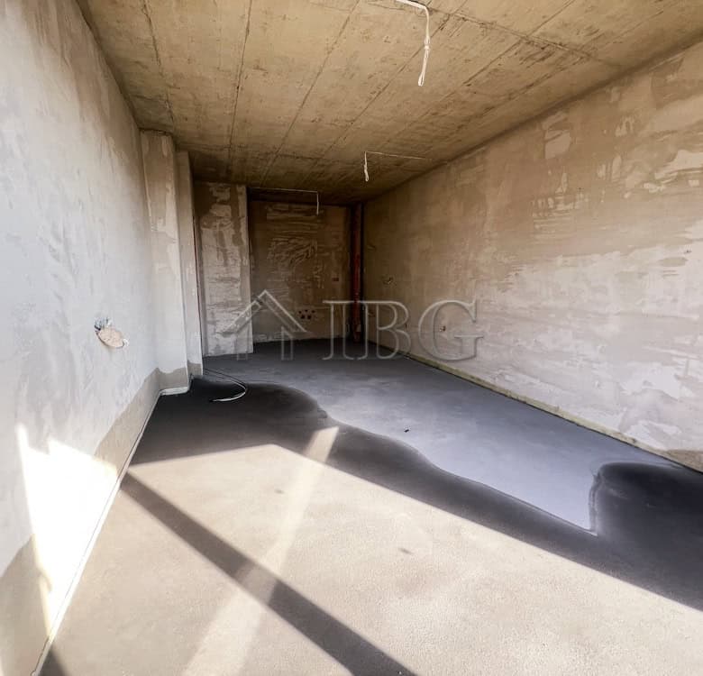 Bright interior space of a new residential apartment in Pomorie.