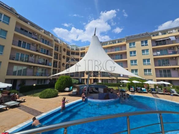 Apartment with pool view in Sunny Beach, Bulgaria.