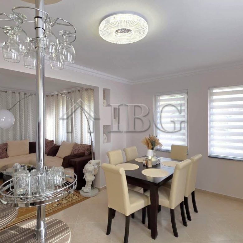 Bright and spacious living and dining area in a luxury villa at Victoria Hill, Pomorie. Modern furni.