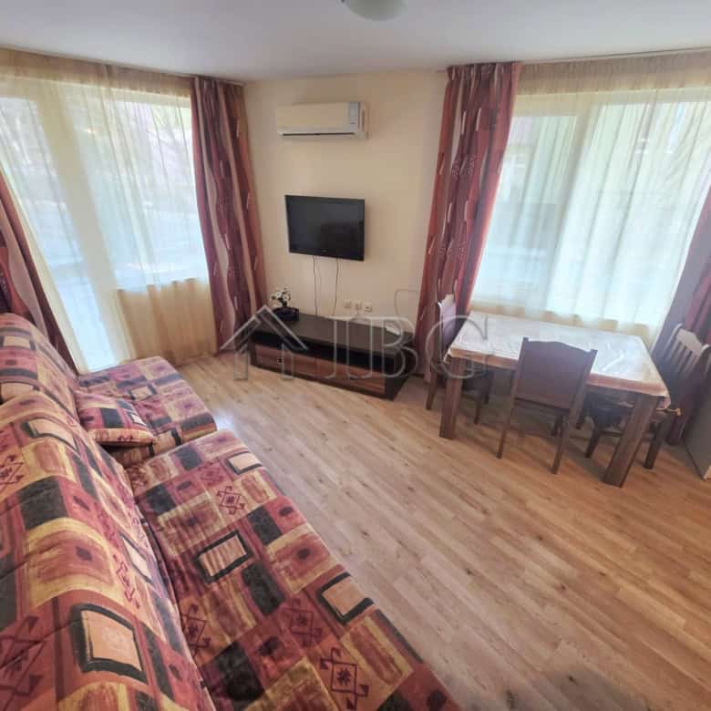 Bright studio with direct exit to the pool in Amadeus 19, Sunny Beach. Perfect for relaxing holidays.