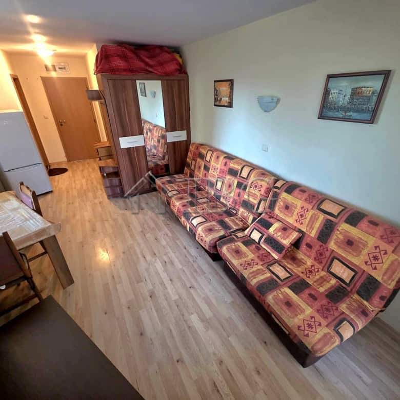 Studio apartment with direct exit to the pool in Amadeus 19, Sunny Beach. Ideal for relaxing holiday.