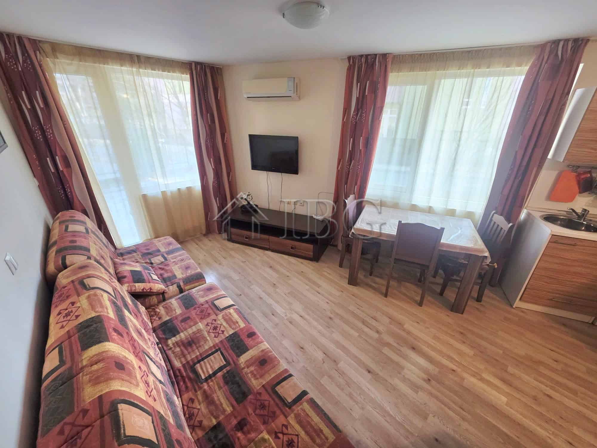 Studio with direct exit to the pool in Amadeus 19, Sunny Beach, Bulgaria.