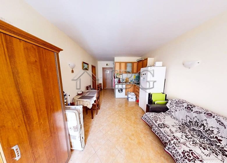 Interior view of a 1-bedroom apartment in Sunset Beach 2 Complex, Sunny Beach.