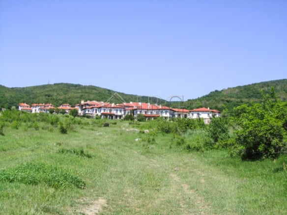 Sunny Beach area plot for sale in Kosharitsa, Bulgaria, close to the coast and surrounded by lush gr.