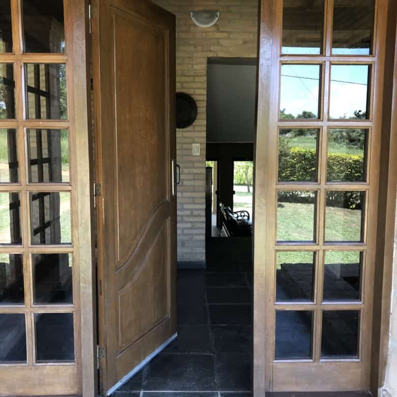 Entrance door to a beautiful house in Carlos Franco Golf and Country Club, Paraguay.