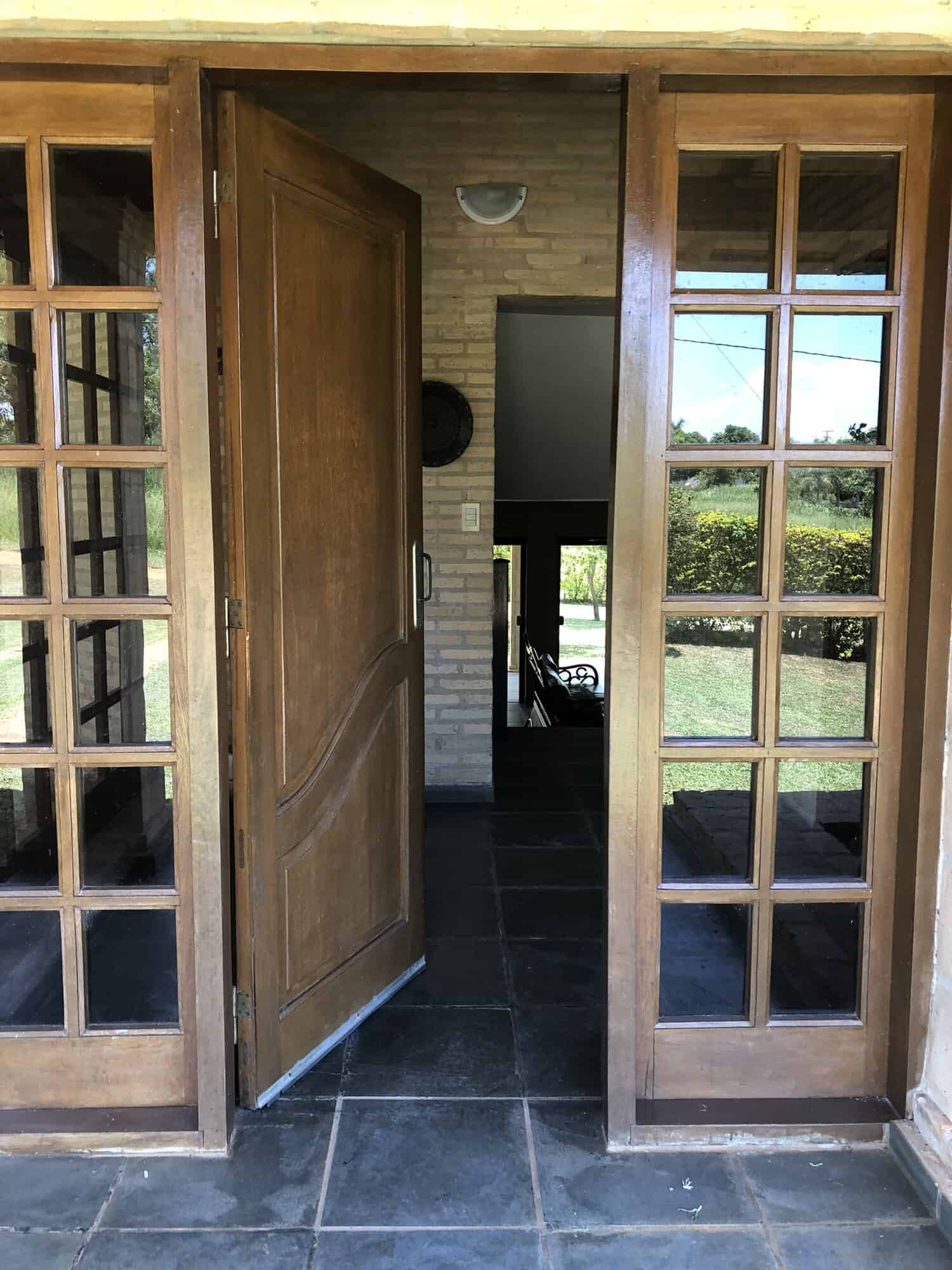Charming Paraguayan House Entrance Entrance door to a beautiful house in Carlos Franco Golf and Country Club, Paraguay.