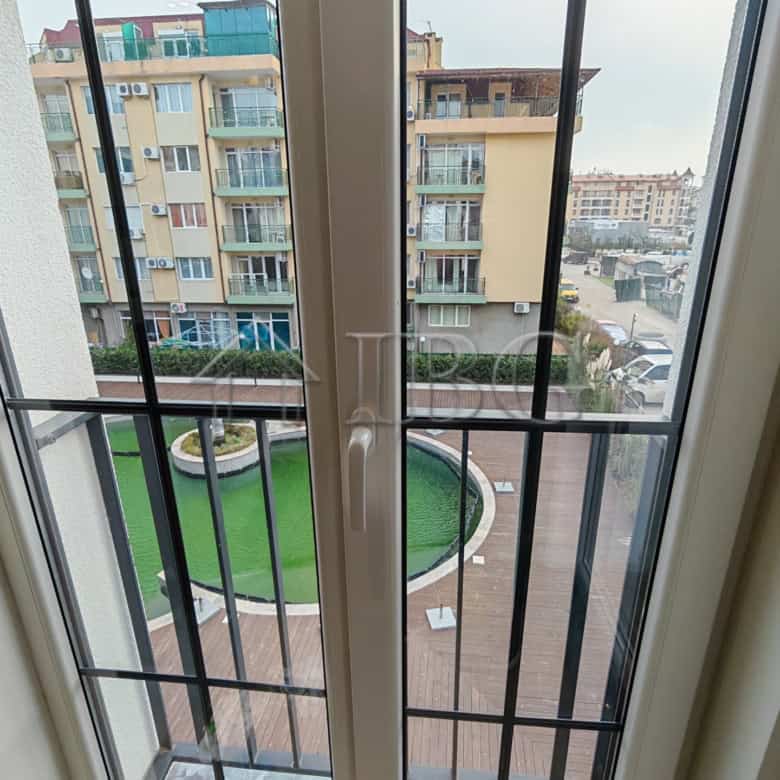 View from balcony of a two-bedroom apartment in Emilia Romana Boutique Complex, Sunny Beach.