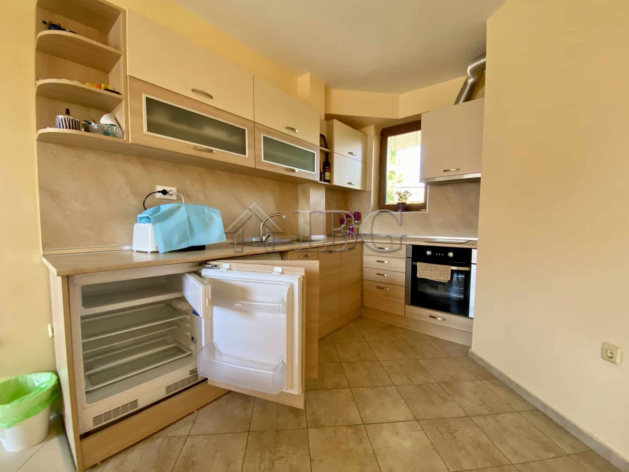 Bright one-bedroom apartment featuring a pool view in Chateau Del Mar, Sunny Beach. Perfect for rela.