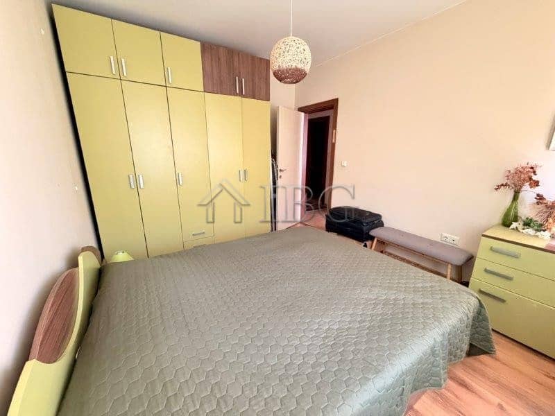 Comfortable bedroom with modern furnishings in Viola 2, Nessebar. No maintenance fee, ideal for easy.