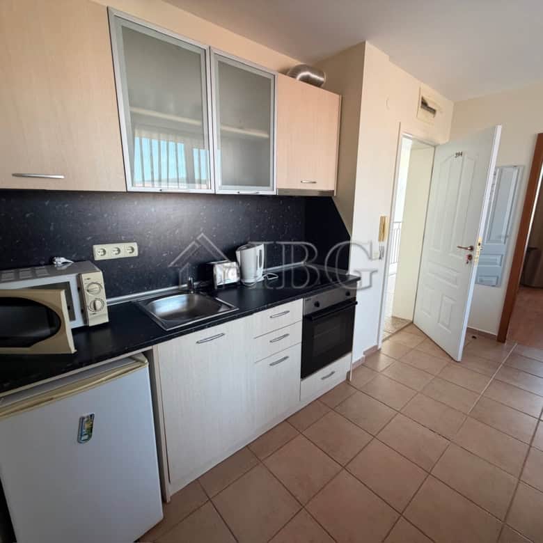 Bright 2+1 apartment kitchen with modern appliances in Sunny Beach.