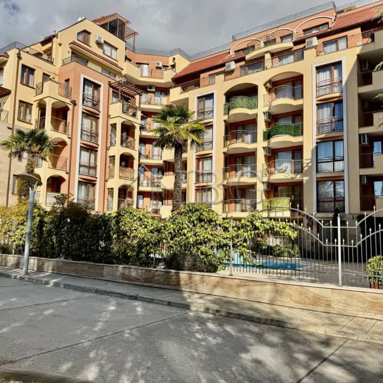 Modern 1-bedroom apartment with pool view in Harmony Suites 1, Sunny Beach.