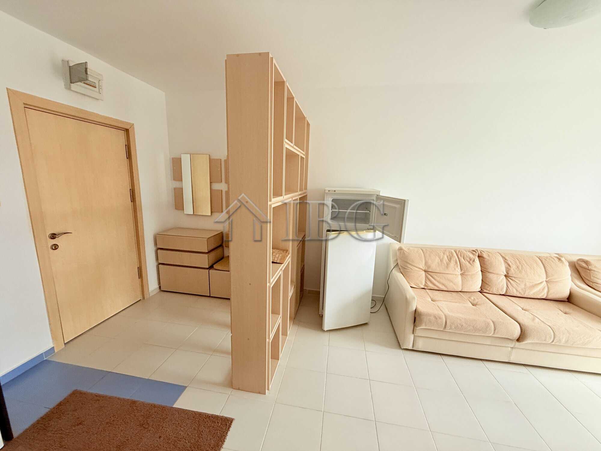 Bright living room with sofa and natural light in Butterfly Complex, Sveti Vlas.