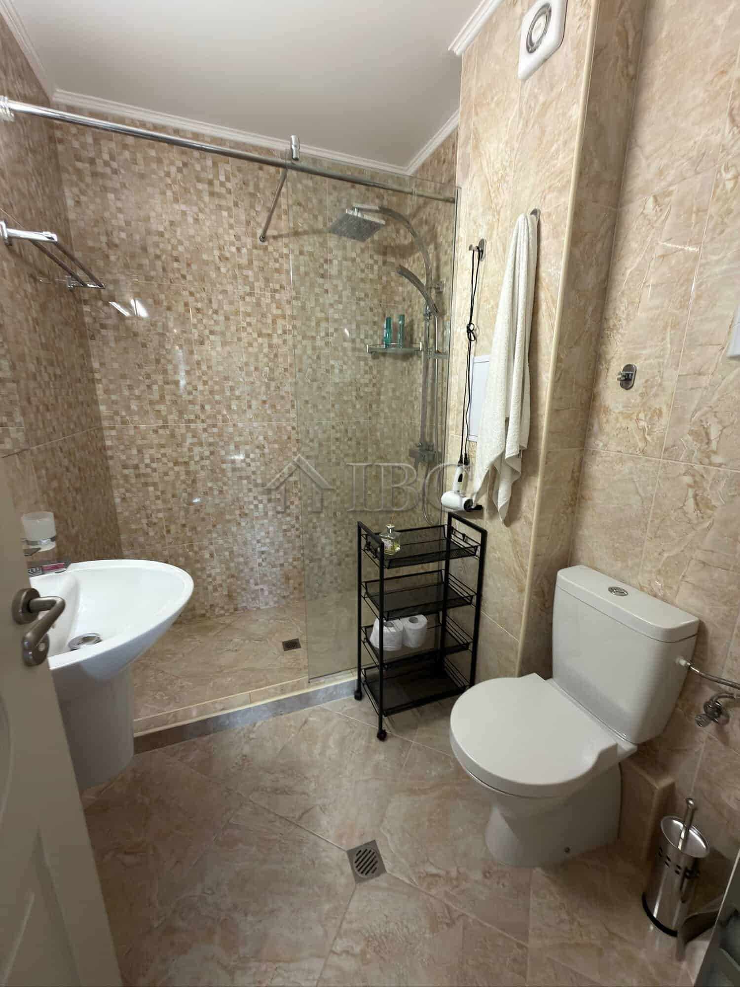 Modern bathroom with shower in Nessebar.