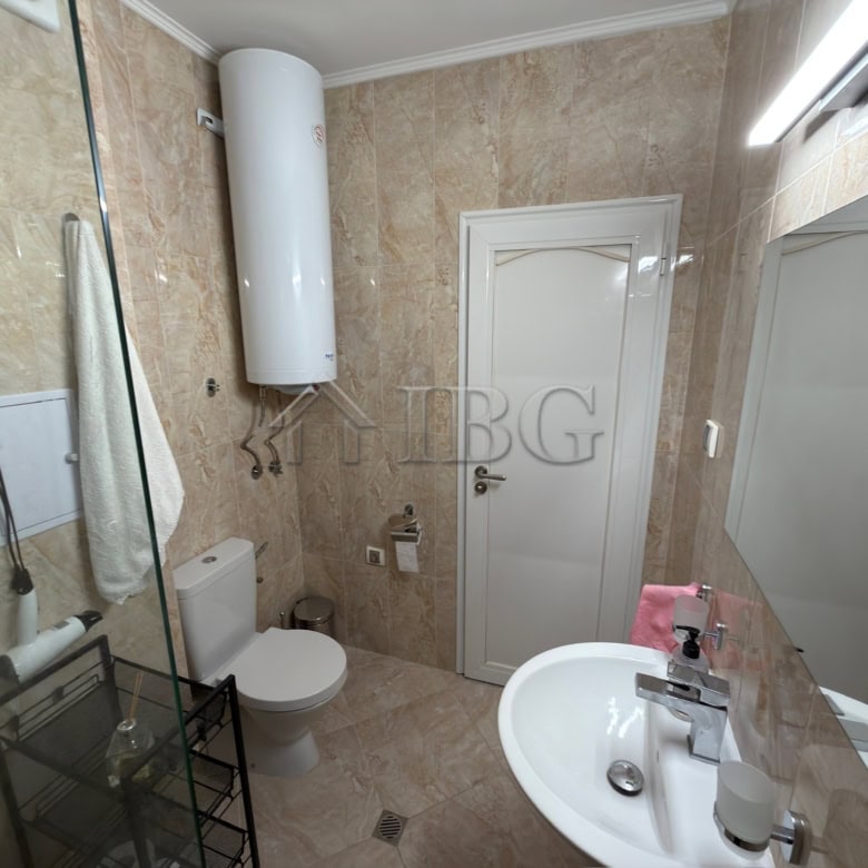 Bathroom of luxury two-bedroom apartment in Nessebar, Bulgaria.