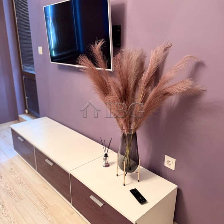Spacious living room with modern decor in Esteban SPA Complex, Nessebar.