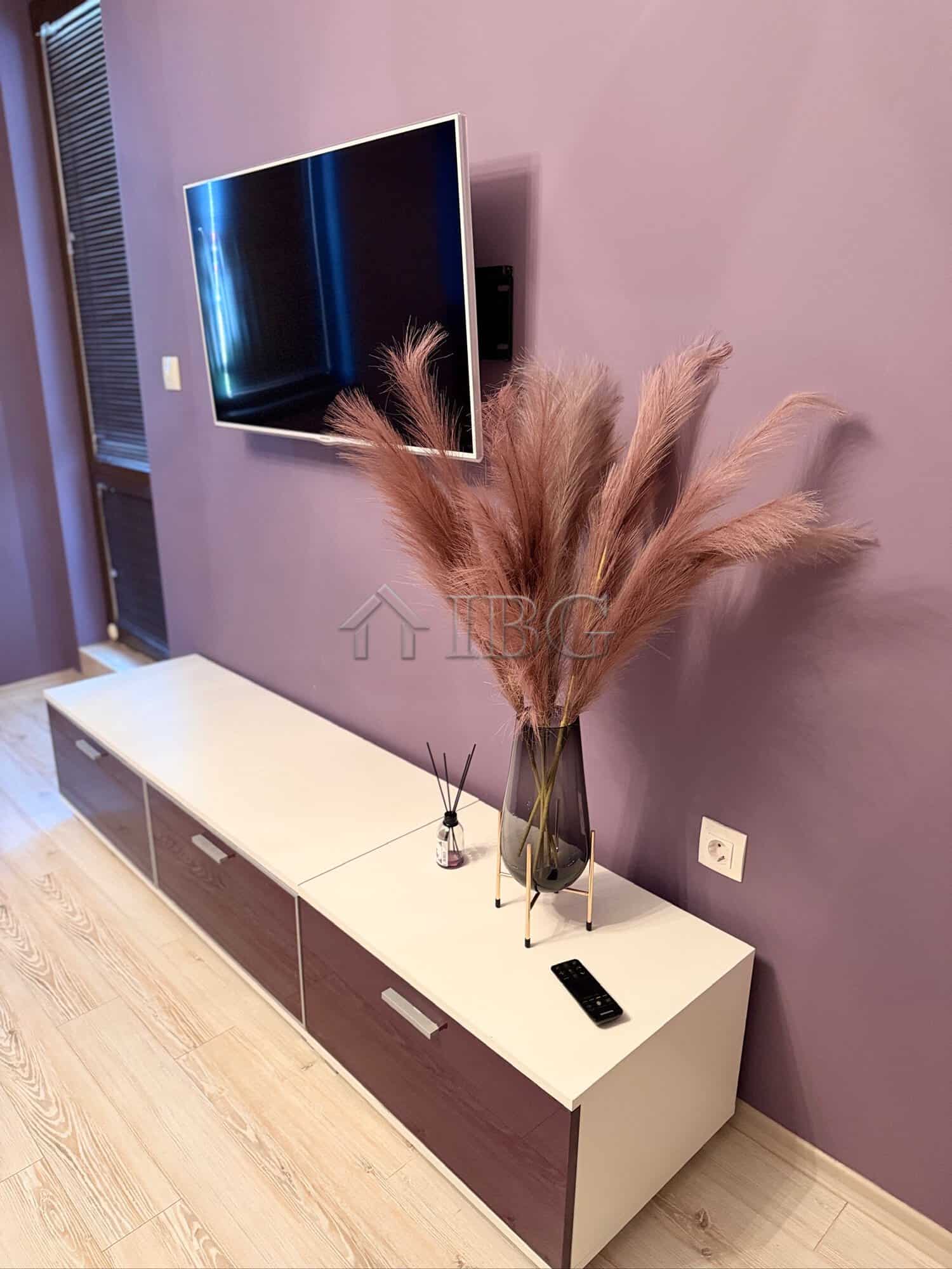 Spacious living room with modern decor in Esteban SPA Complex, Nessebar.