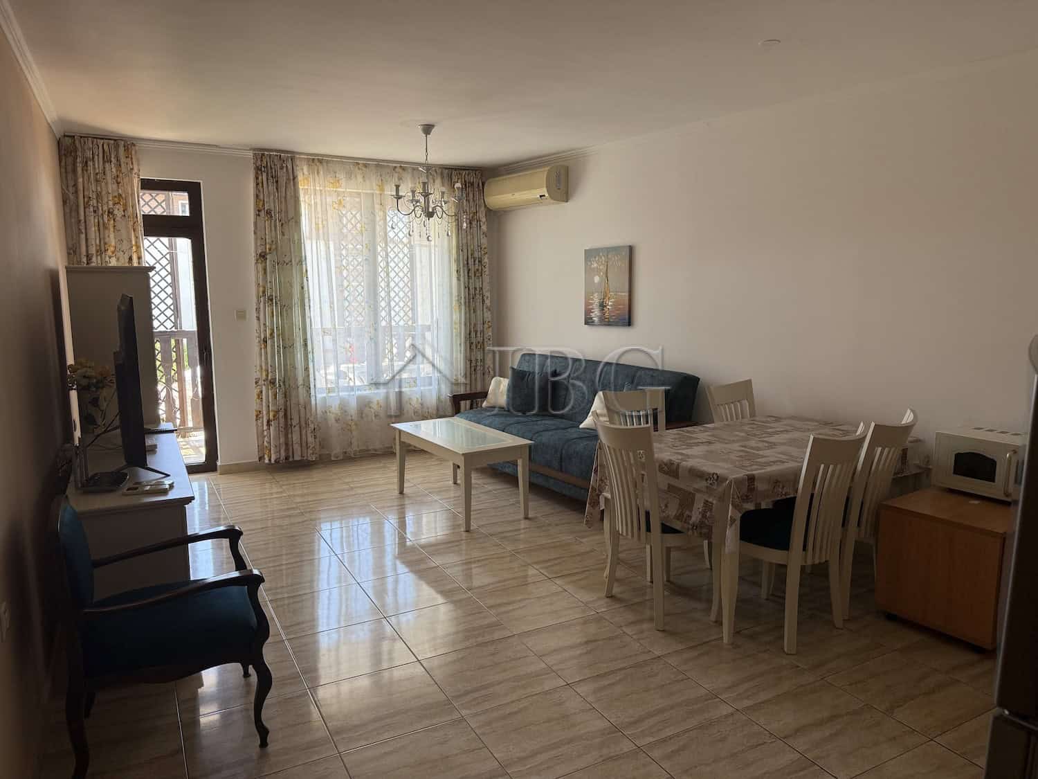 Spacious 2-bedroom apartment in Vodenitsata Complex, Sveti Vlas, with modern furnishings and bright.
