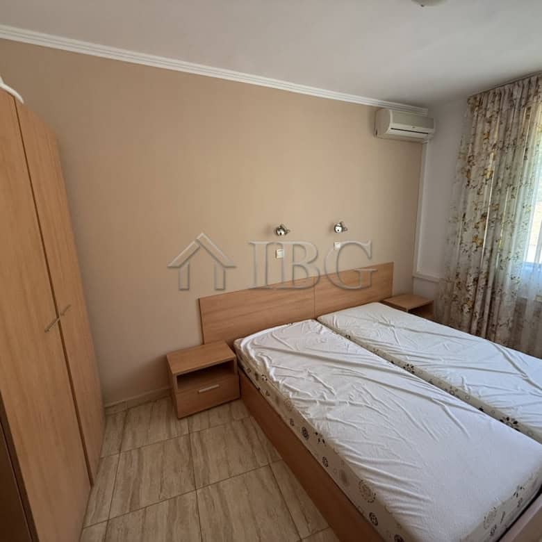 Bright interior of a 2-bedroom apartment in Vodenitsata Complex, Sveti Vlas, Bulgaria.
