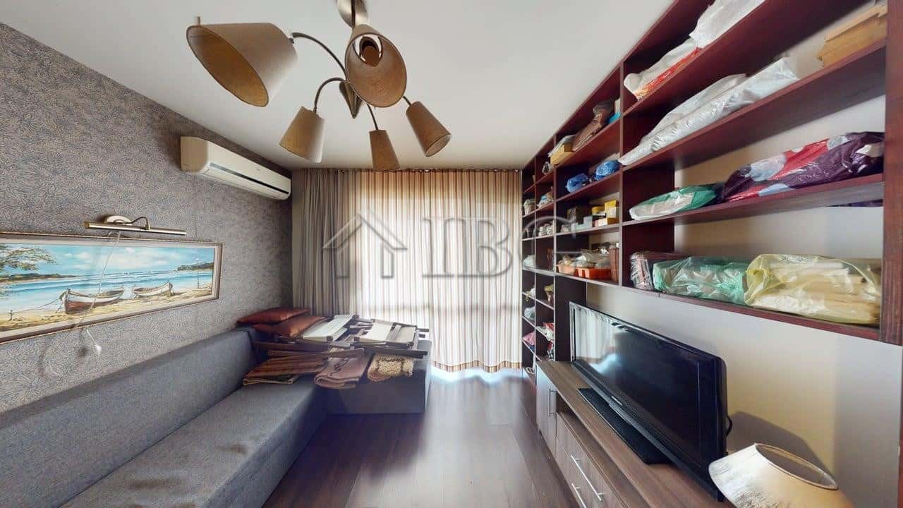Interior view of a two-story maisonette in Imperial Heights, Kosharitsa, showing living area and sto.