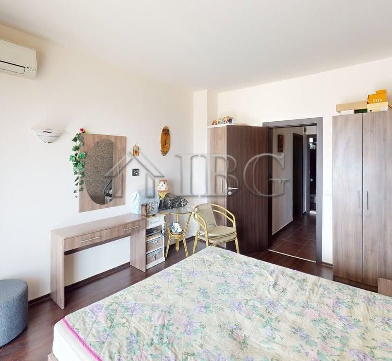 Modern bedroom with minimalist decor in Imperial Heights, Kosharitsa, Bulgaria.