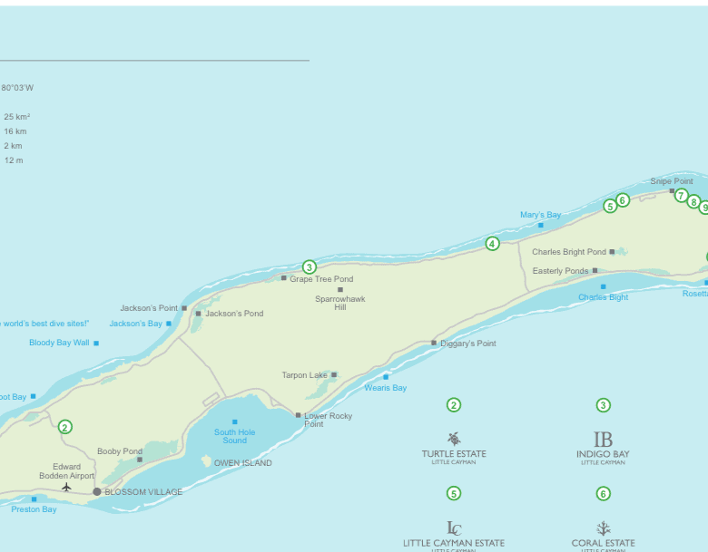 Two plots of land for sale on Little Cayman, Cayman Islands, ideal for investment or building your d.
