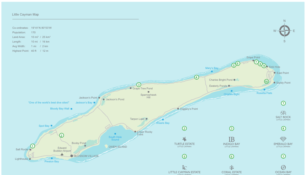 Two plots of land for sale on Little Cayman, Cayman Islands, ideal for investment or building your d.