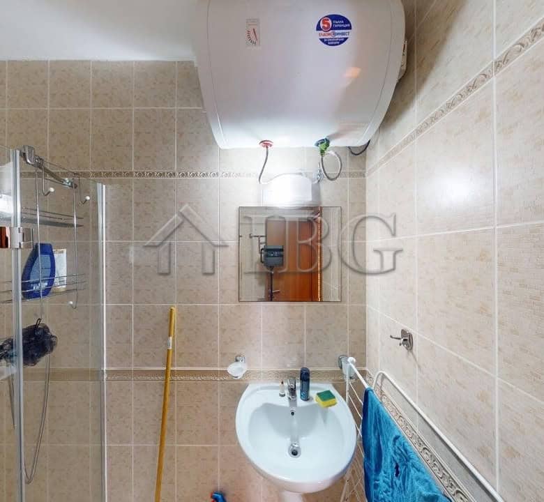 Bright studio with balcony and exit to green yard in Royal Dreams, Sunny Beach.