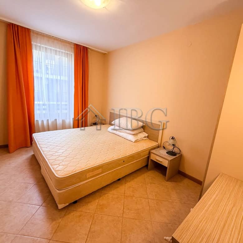 Bright one-bedroom apartment in Royal Sun complex, Sunny Beach, Bulgaria.