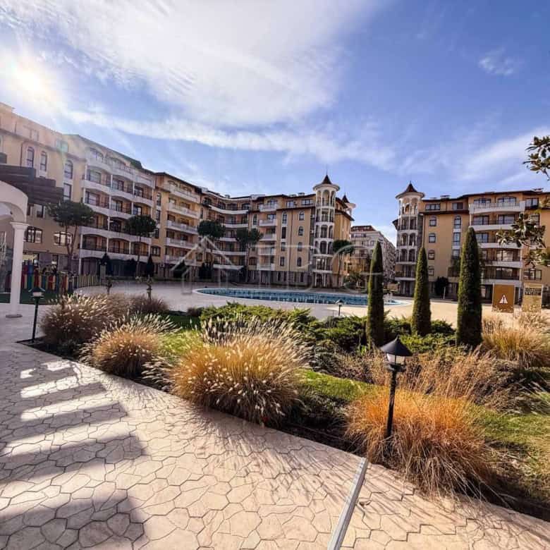 Luxurious 1-bedroom apartment at Royal Sun, Sunny Beach, with scenic views and amenities.
