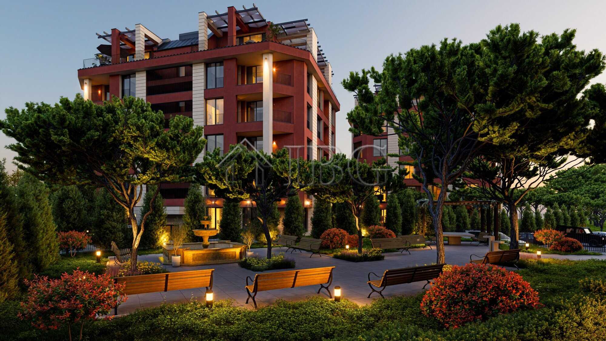 Apartment with pool view in Sunny View Central, Sunny Beach.