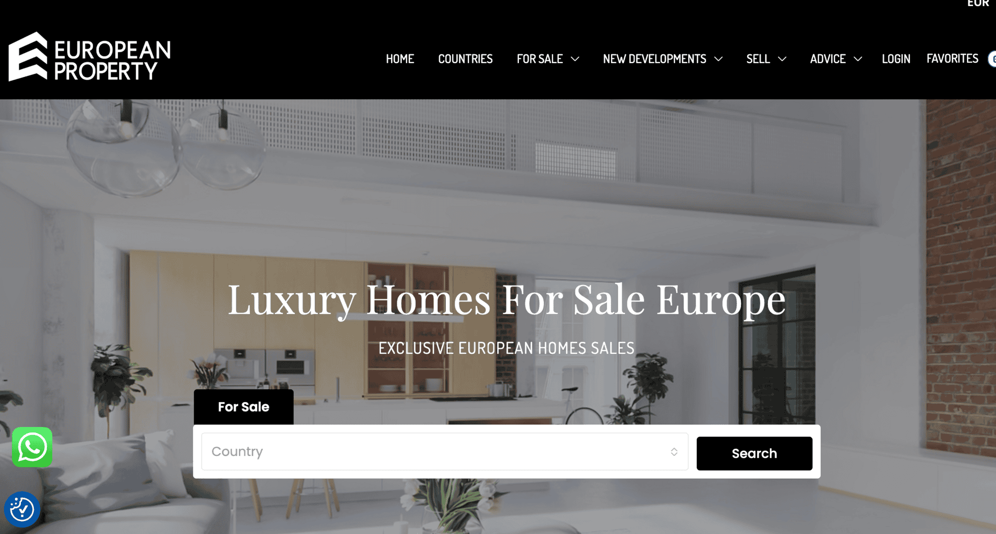 Modern luxury European home interior with stylish decor and open space.