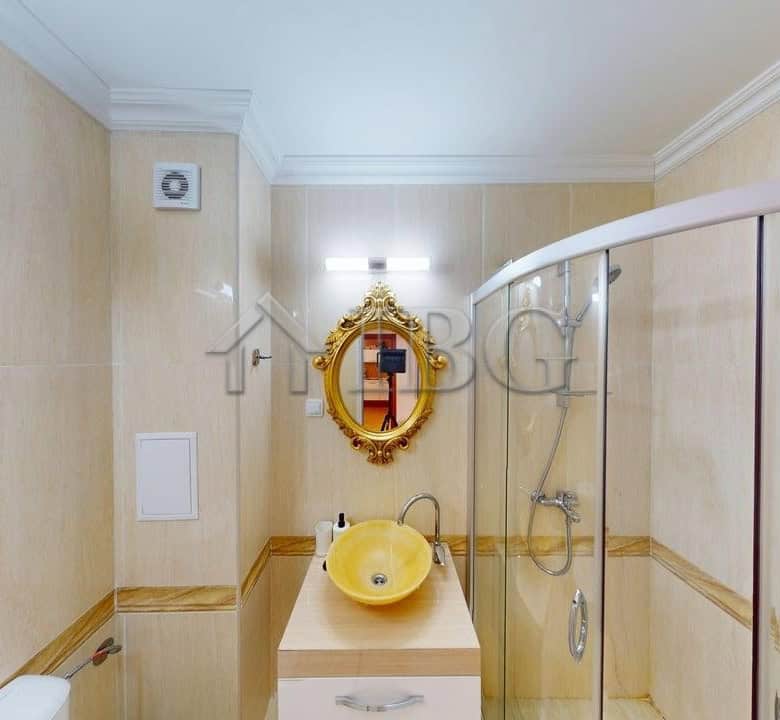 Cozy one-bedroom apartment interior with modern decor in Sunny Beach, Bulgaria.