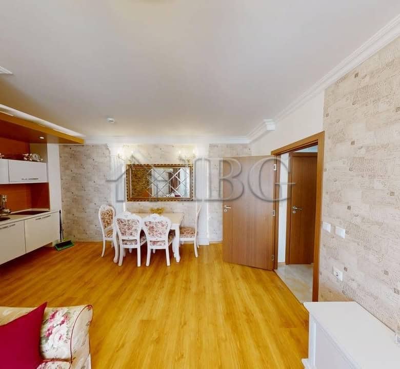 Cozy one-bedroom apartment interior with modern decor in Sunny Beach, perfect for comfortable living.
