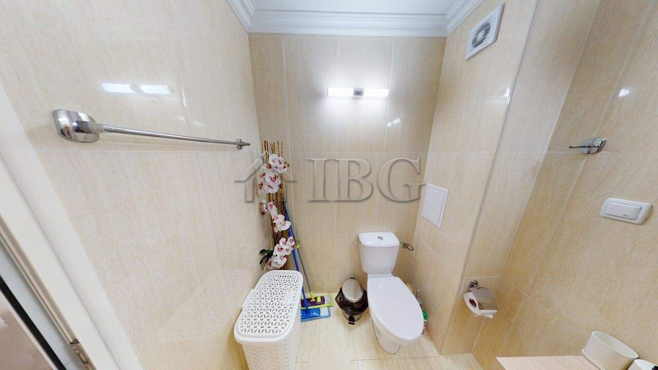 Interior view of a modern 2-room apartment in Sunny Beach, Bulgaria.