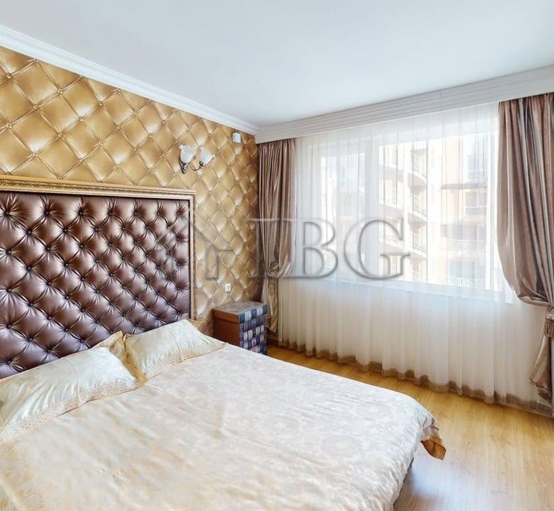 Cozy 2-room apartment in Sunny Beach with modern furnishings and ample natural light.