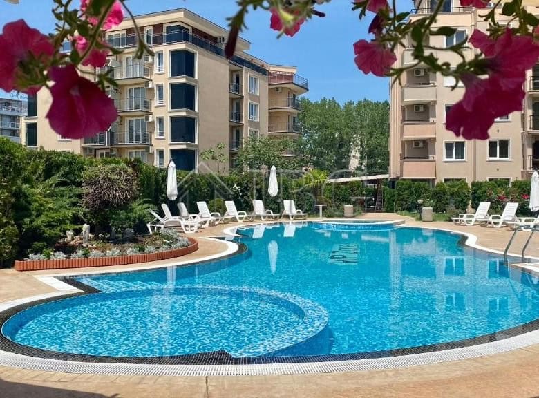 Apartment complex with swimming pool at VIP Zone, Sunny Beach.